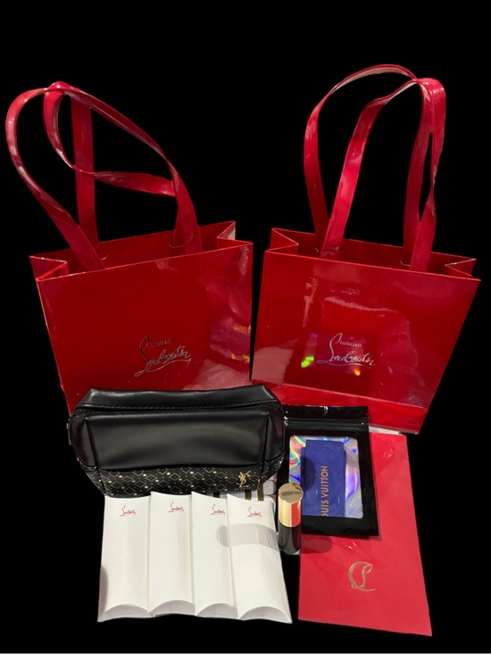 Christian Louboutin Handbags - Christian Louboutin & YSL Bundle - beauty pouch, lip, gift bags, & more